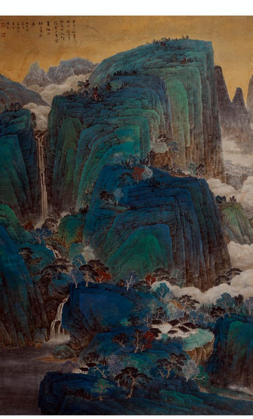中国山水画家高潭印作品欣赏2