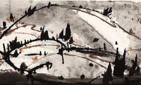 Ҷ��ǧ��Ʒ ���� ֽ����ɫ 57x104cm 2011��