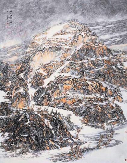 画家刘丽作品《瑞雪过后是阳春》入选第十二届全国美展