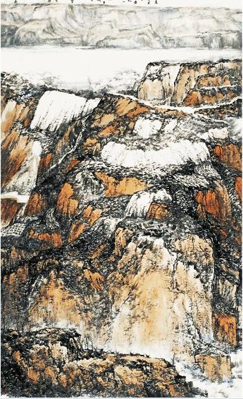 画家刘丽作品《瑞雪过后是阳春》入选第十二届全国美展