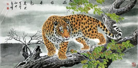 工笔绘虎啸山河——山东省美术家协会理事高伟画作赏析