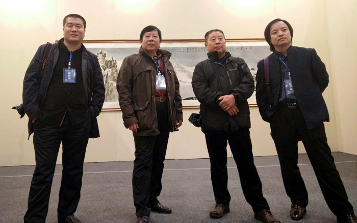 冰雪画派代表团成员:汤宽义、张军、加宏杰、刘坤
