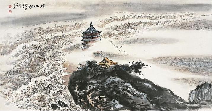 第一眼起,或波涛起伏,或水天平静,早潮,夜潮,回头潮,潮水的每一种姿态