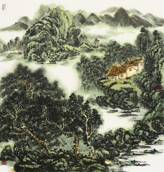 ����ɽˮ����Ʒ���າī���ݡ�2015�й��黭���