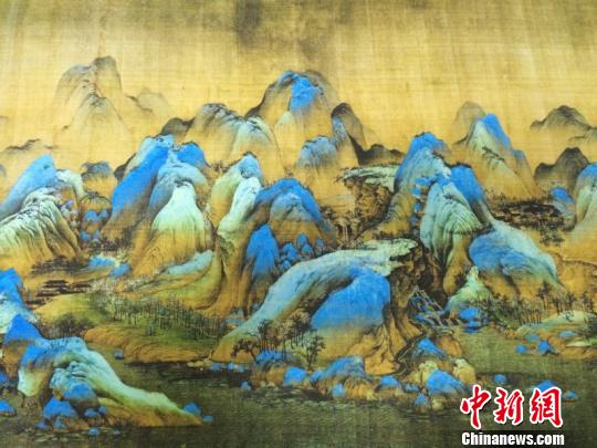 《千里江山图》高仿真艺术品在内蒙古首展