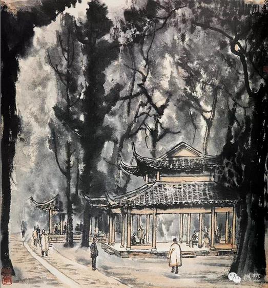 李可染山水写生作品欣赏(李可染画院藏)