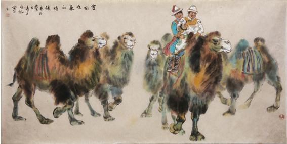 王晓银:慧眼妙笔写彩驼
