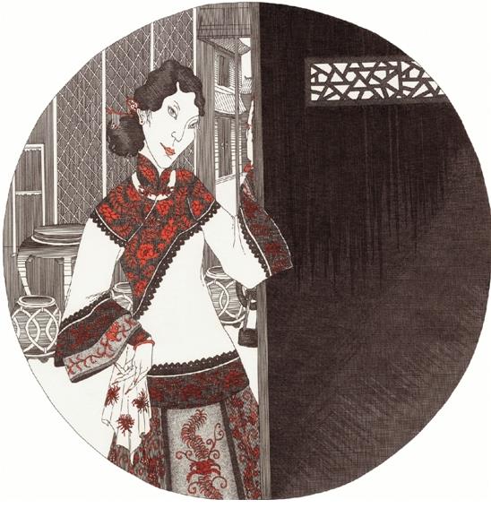 ��������ѧԺ�滭ϵ ��ʥ�� ������ ֽ���ֻ� ֱ��37cm