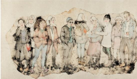 ��������ѧԺ�й���ѧԺ ������ һ��֮�� ֽ����ɫ 300��175cm