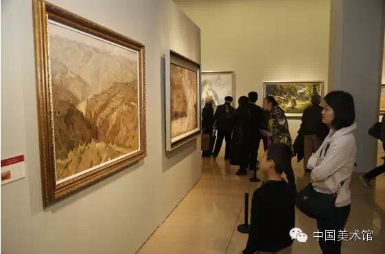 多幅中国风景油画在中国美术馆展出(组图)