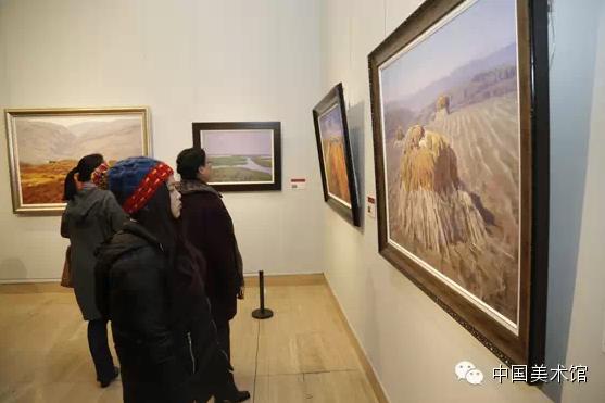 多幅中国风景油画在中国美术馆展出(组图)