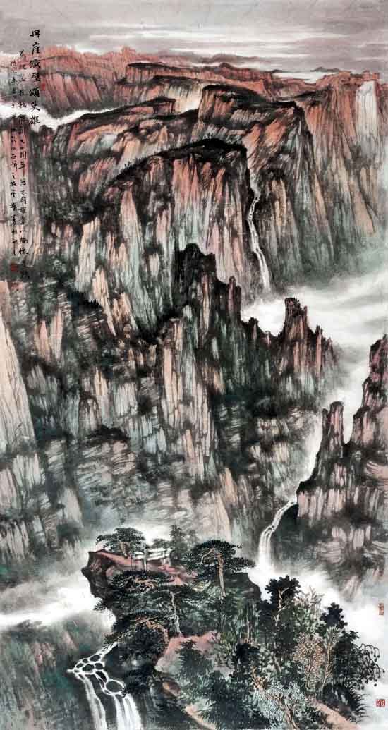 姜维《丹崖鉄壁颂英雄》