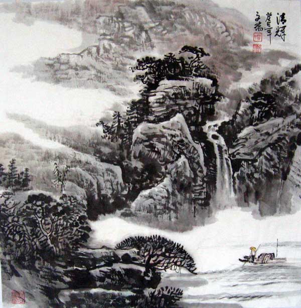 贺文瑞先生作品欣赏(中国山水画艺术网编辑刊发)