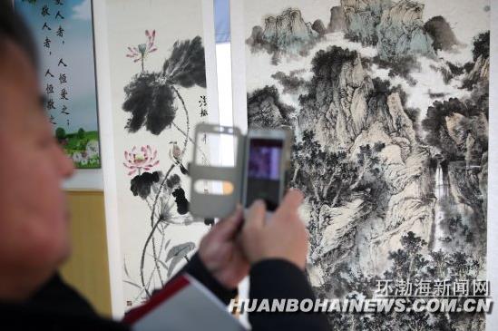 �ӱ�ʡ���Ž��黭��Ʒչ��ɽ��Ļ