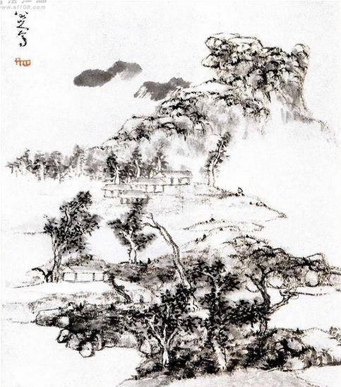 清初四画僧之一：八大山人中国画作品集萃（高清图集）-中国山水画艺术网