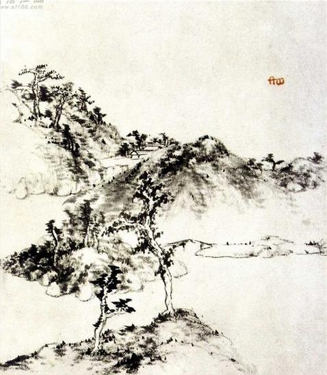 八大山人中国画作品集萃:山水册页