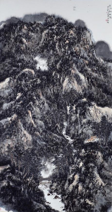 田泰勤山水画作品