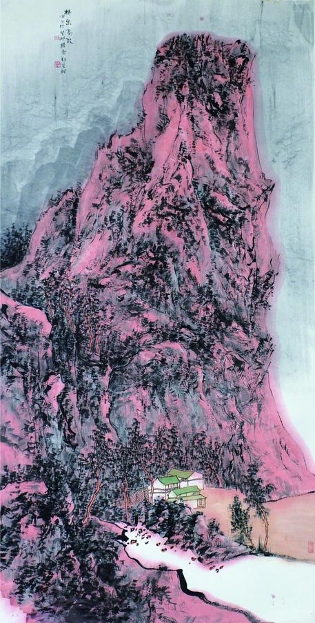 田泰勤山水画作品