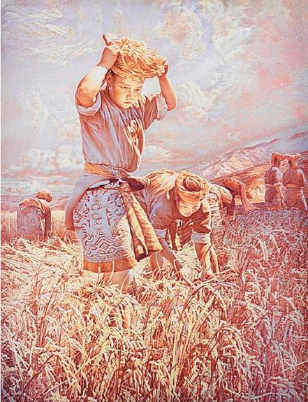陈九如(天津) 逐渐恢复的记忆·阵风 版画