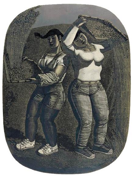 张伟(黑龙江) 律动 版画
