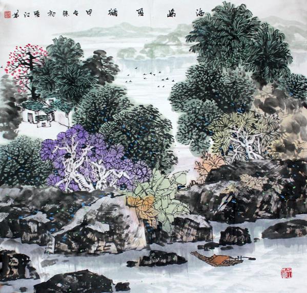 “笔绘八荒九州山水情 ——当代山水画名家10人”线上线下联展今日开启