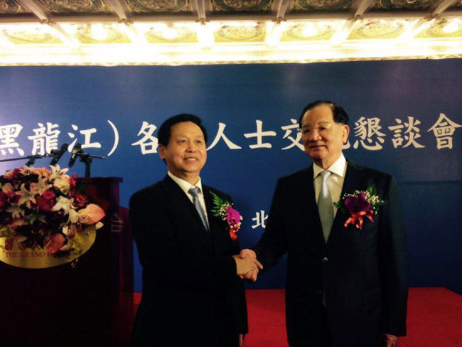 中共黑龙江省委书记王宪魁与中国国民党前主席连战