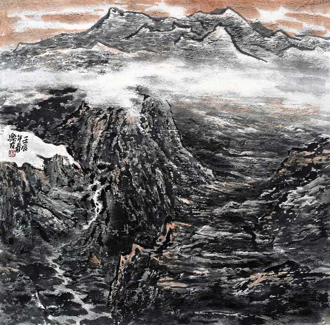 杨乐友山水画作品