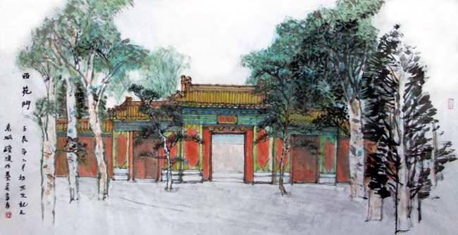 钟捷中国画作品