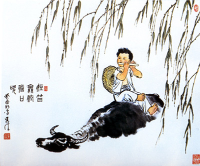 吴休人物画作品