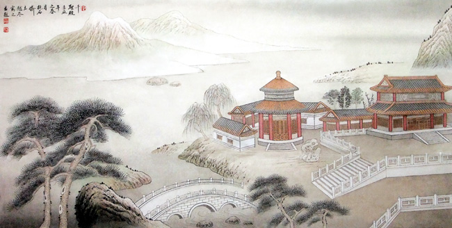 刘越冬国画作品