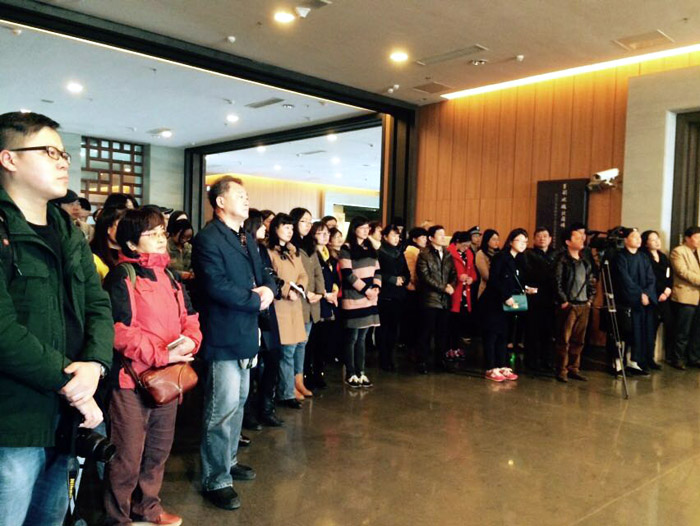 安徽博物院新馆于志学艺术精品展开幕现场