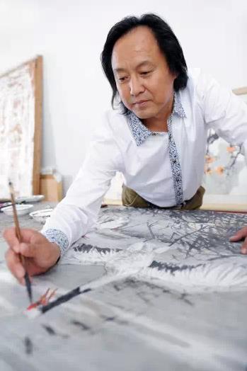 石建勋:中国黄河口湿地画派创始人