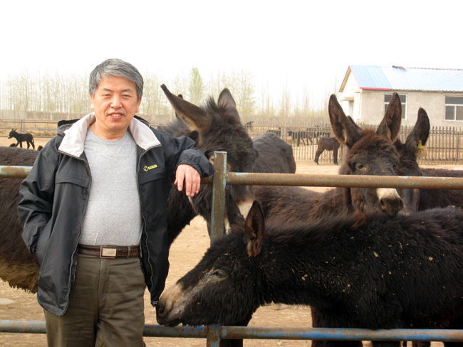 与驴友合影