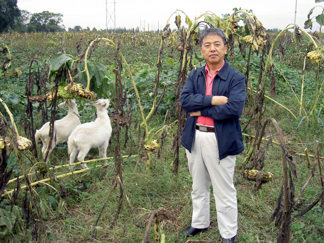 站在生我养我的土地上
