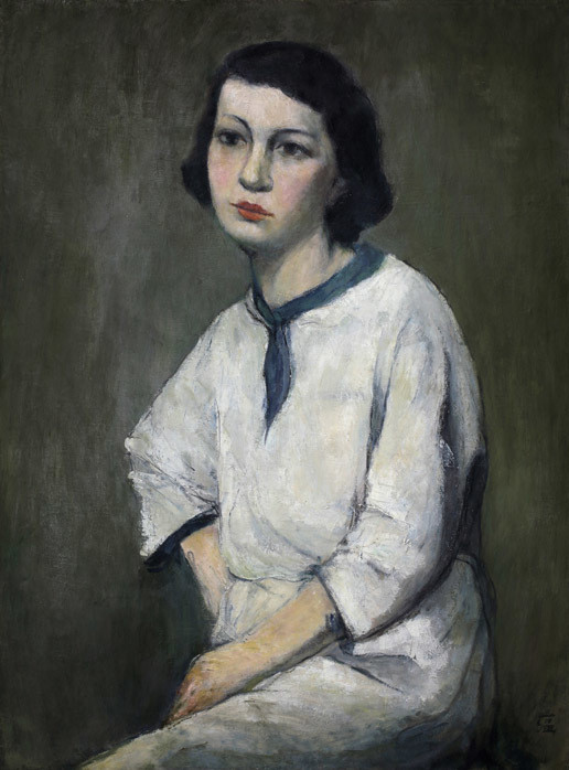 唐蕴玉 同学M君 布面 油画 79×59cm