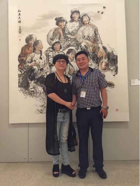 浙派女画家王玮在京参展并获奖(图)