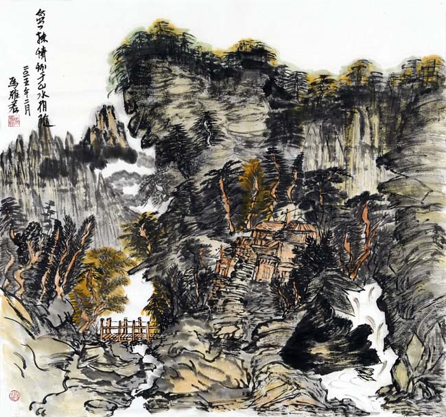 盈一抹情怀于山水相随
