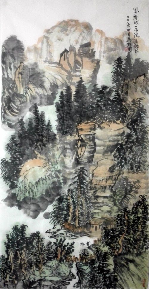 马雅君作品《思乡成一片流泪的云》