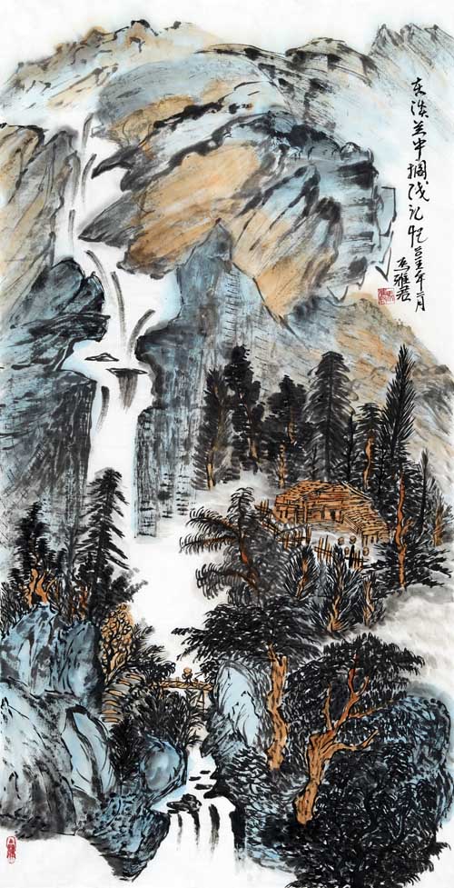 马雅君作品《在淡兰中搁浅记忆》