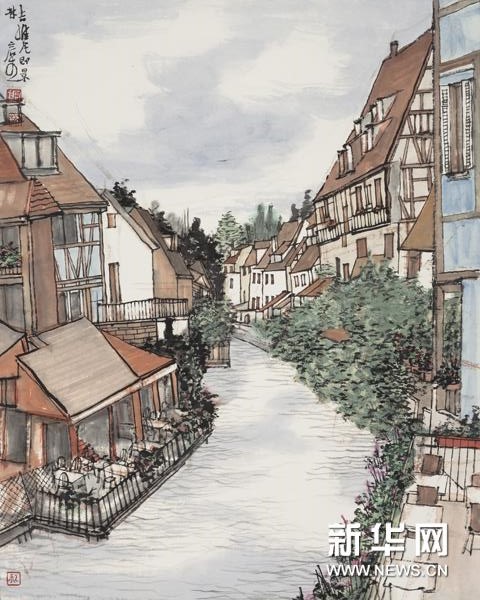 �����羰֮�� ֽ��ˮī��ɫ 52.7x42cm 2015