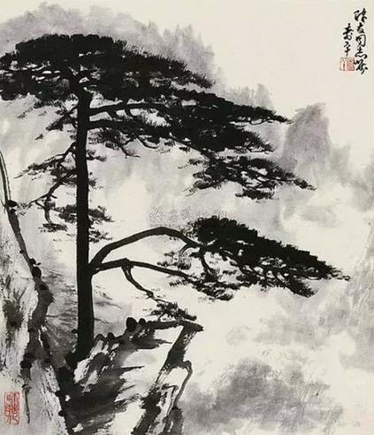 著名画家董寿平笔下的黄山 值得借鉴收藏