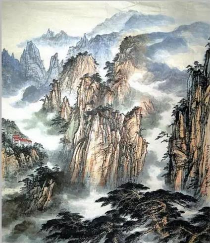 著名画家董寿平笔下的黄山 值得借鉴收藏