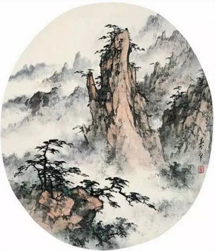 著名画家董寿平笔下的黄山 值得借鉴收藏