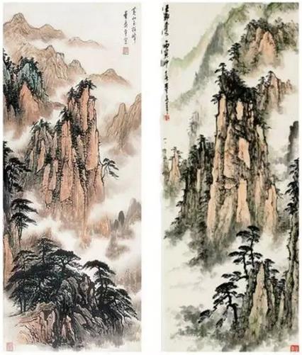 著名画家董寿平笔下的黄山 值得借鉴收藏