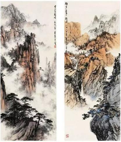 著名画家董寿平笔下的黄山 值得借鉴收藏