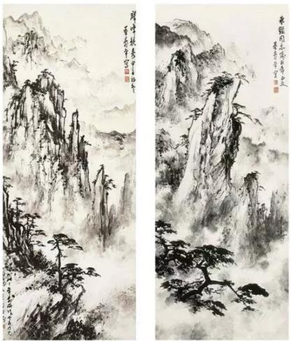 著名画家董寿平笔下的黄山 值得借鉴收藏