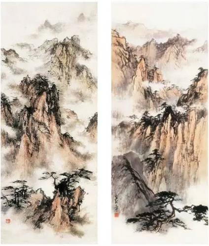 著名画家董寿平笔下的黄山 值得借鉴收藏