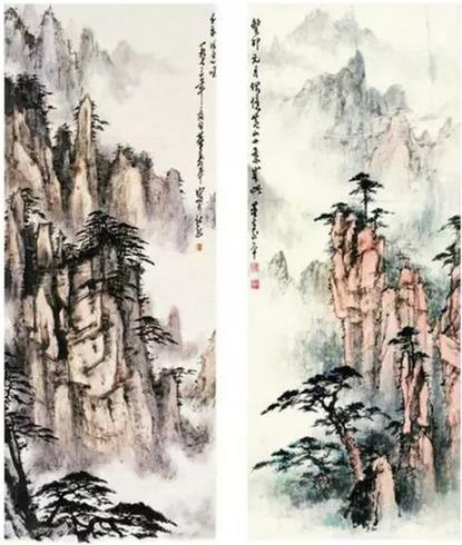 著名画家董寿平笔下的黄山 值得借鉴收藏