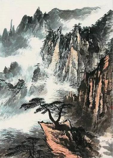 著名画家董寿平笔下的黄山 值得借鉴收藏