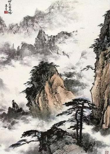 著名画家董寿平笔下的黄山 值得借鉴收藏